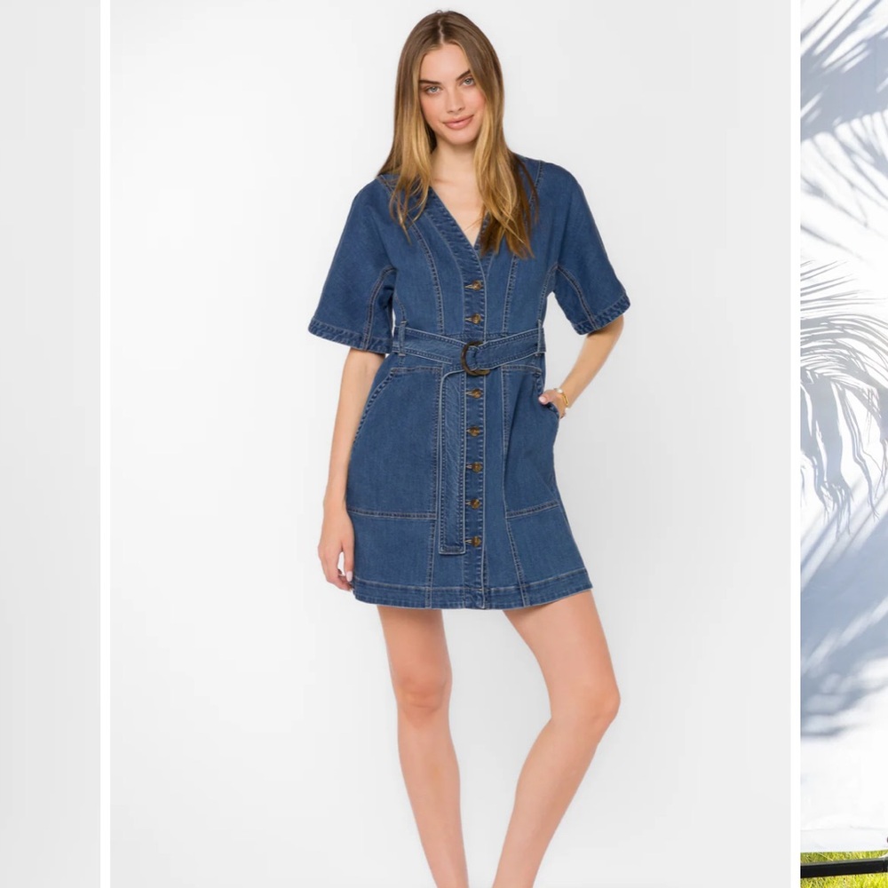 KAULANA DENIM HAVANA DRESS